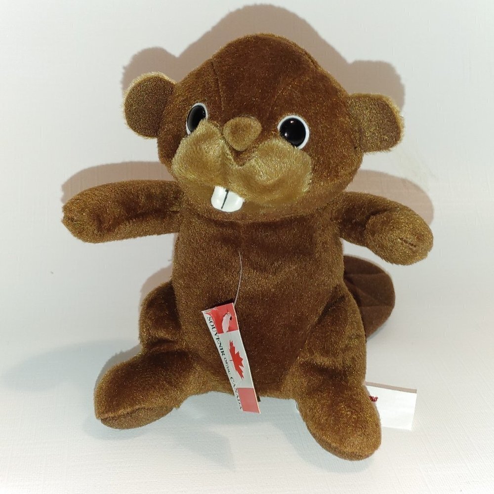 CUTE Mini Stuffed Beaver Plush Toy NEW